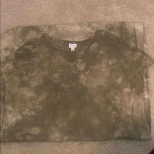 LulaRoe green tie dye Maria dress 3x